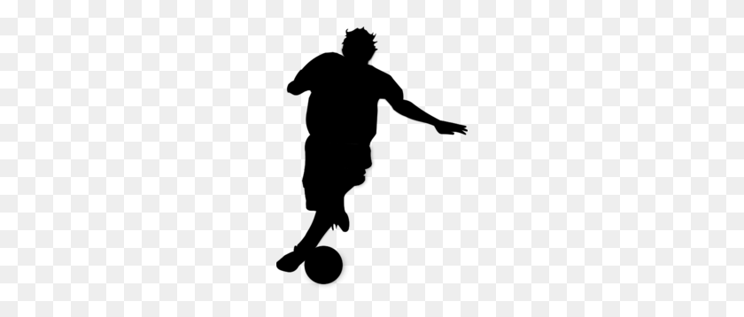 216x298 Soccer Player Clip Art - Football Player Clipart Black And White