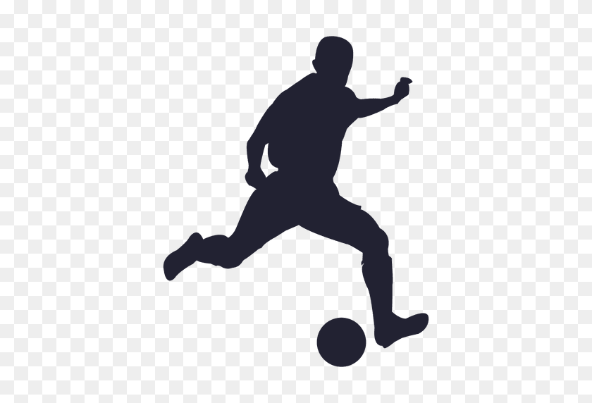 512x512 Soccer Player Silhouette - Soccer Player PNG