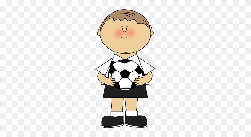 203x400 Soccer Players Cliparts - Soccer Player Clipart