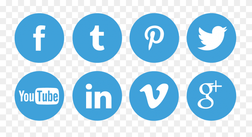 1123x570 Social Icons - Media Icon PNG