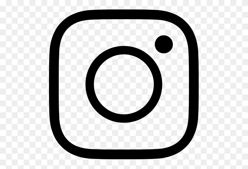 512x512 Социальный Instagram, Instagram, Значок Сми С Png И Векторным Форматом - Клипарт Социальных Сетей, Черно-Белый