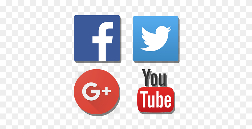 402x372 Social Media Icons - Social Media Icons PNG