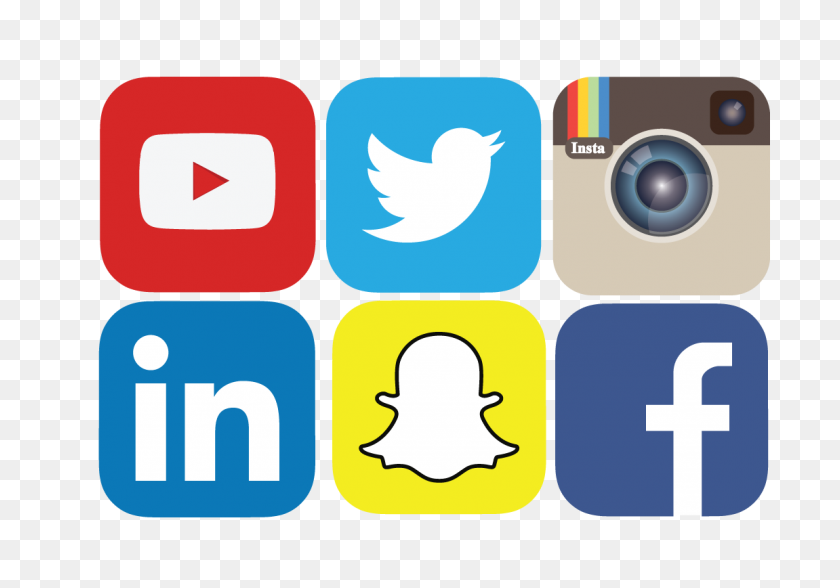 1151x780 Social Media Icons - Social Media Icons PNG