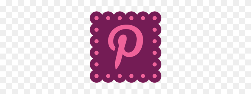 256x256 Social Media Icons Clipart - Pinterest PNG