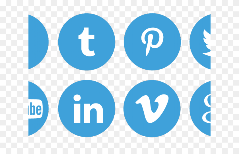 640x480 Social Media Icons Clipart Social Reach - Social Media Icons PNG Transparent