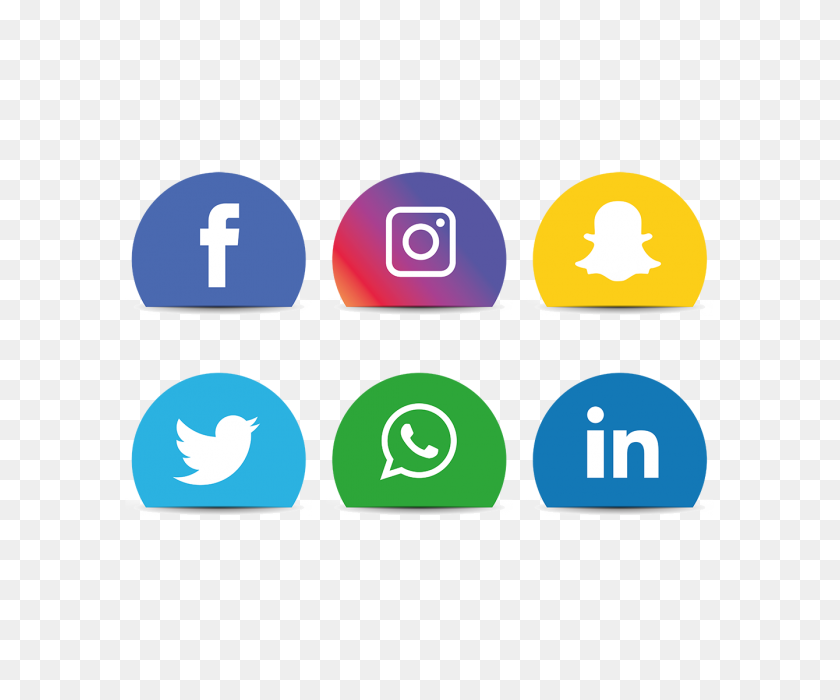640x640 Social Media Icons Set Facebook, Instagram, Whatsapp,, Social - Whatsapp Icon PNG