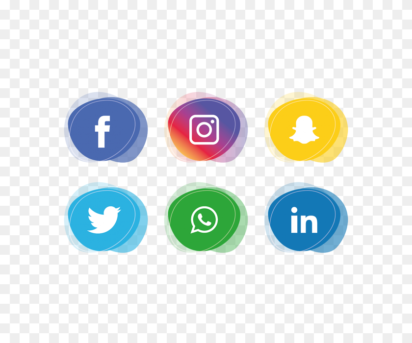 640x640 Social Media Icons Set Facebook, Instagram, Whatsapp,, Social - Whatsapp PNG