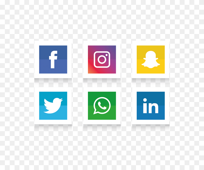 640x640 Social Media Icons Set Facebook, Instagram, Whatsapp,, Social - Social Media Logos PNG