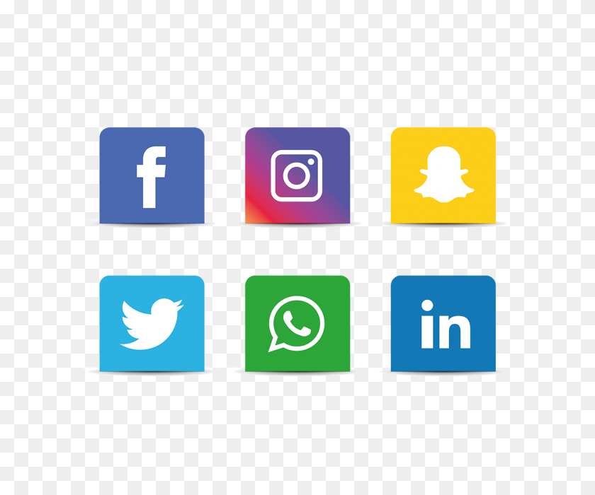 640x640 Social Media Icons Set Facebook, Instagram, Whatsapp,, Social - Instagram Icon PNG Transparent