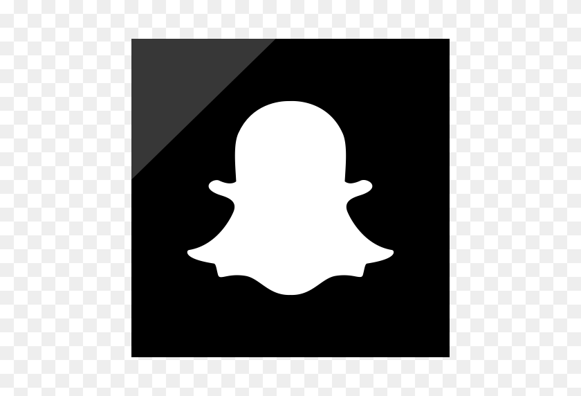 512x512 Social Media Logos Free!' - White Snapchat PNG