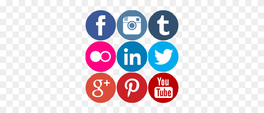 300x300 Social Media Marketing Turn To Digital - Facebook Twitter Instagram Logo PNG