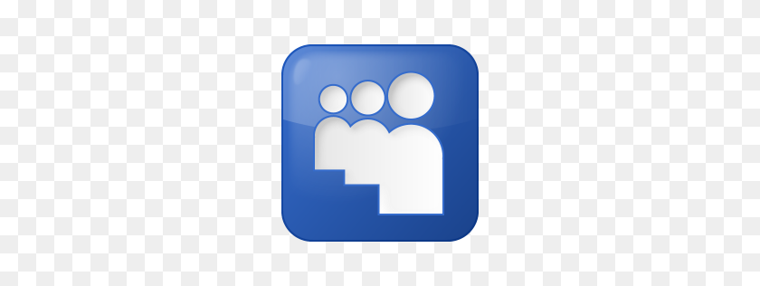 256x256 Social Myspace Box Blue Icon Social Bookmark Iconset Yootheme - Blue Square PNG