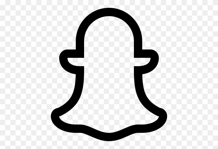 512x512 Social Snapchat, Snapchat Icon With Png And Vector Format For Free - White Snapchat PNG