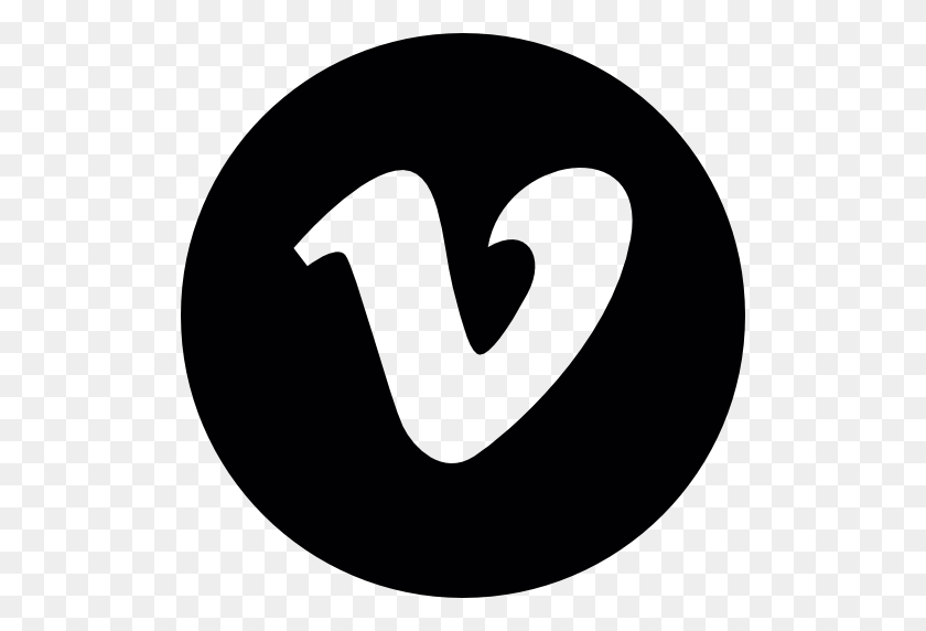 512x512 Social Vimeo In A Circle Logo - Logotipo De Vimeo Png