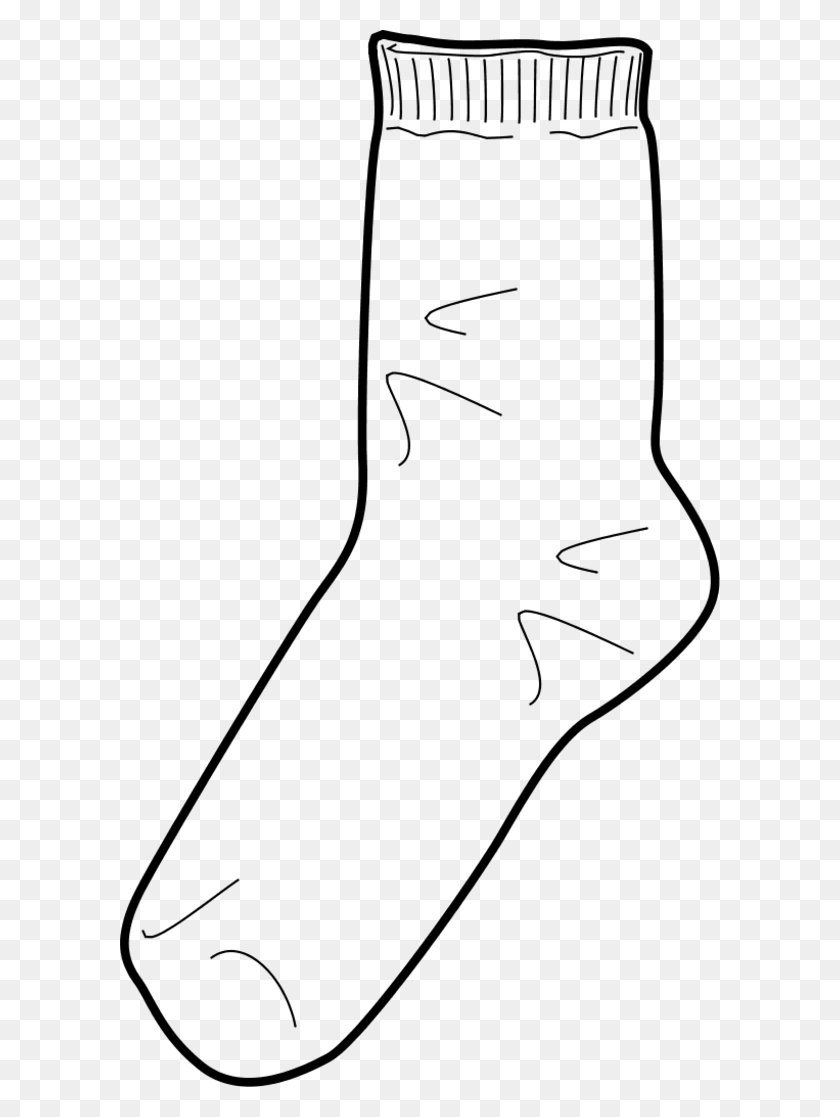 600x1057 Sock Clip Art - Crazy Socks Clipart
