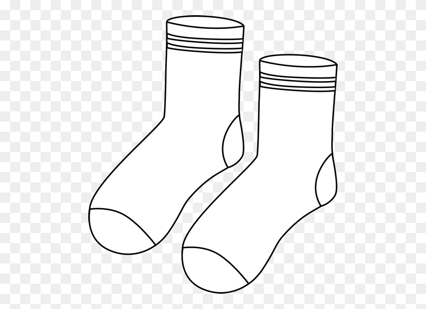 492x550 Sock Clip Art - Foot Clipart Black And White