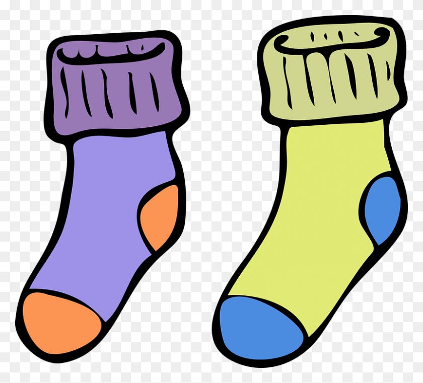 801x720 Calcetines Clipart Calcetines - Fox In Socks Clipart