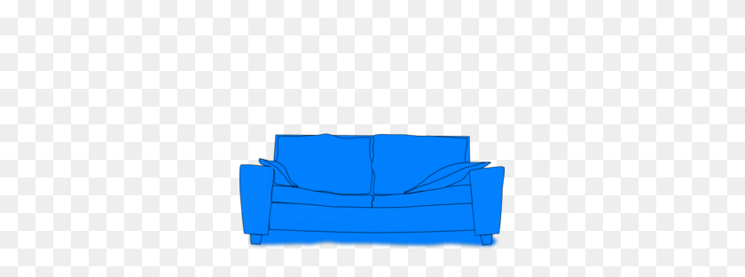 299x252 Sofa Cliparts - Couch Clipart Black And White