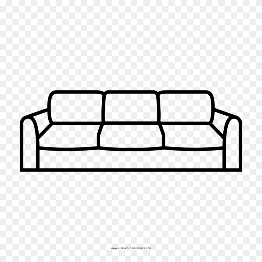 1000x1000 Sofa Coloring Pages Beautiful How To Draw Set For Kids Art Colors - Sofa Clipart