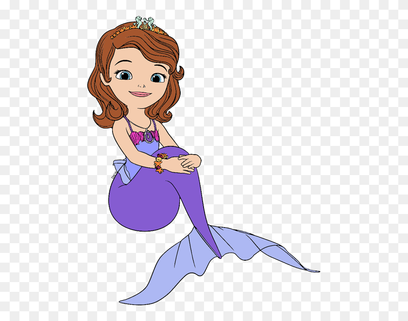 485x600 Sofia The Mermaid - Princess Sofia Clipart