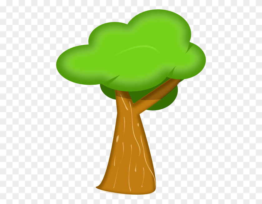 480x595 Soft Trees Clip Art Free - Free Tree Clipart
