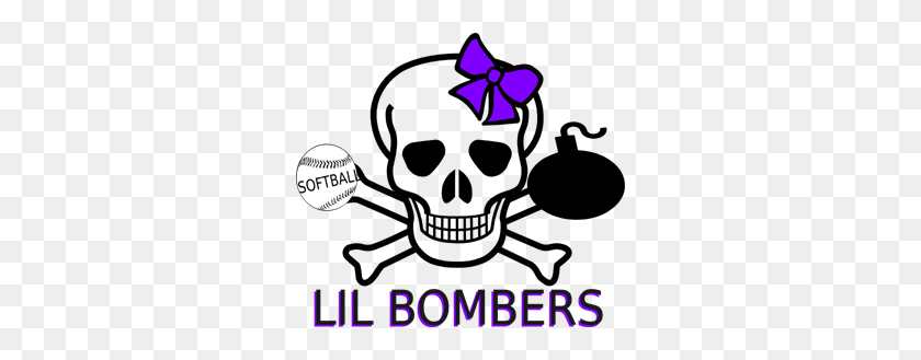 300x269 Softball Bombers Png Clip Arts For Web - Softball Clipart PNG