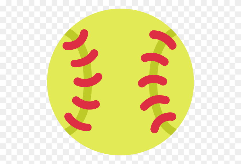 512x512 Softbol Emoji - Imágenes Prediseñadas De Softbol