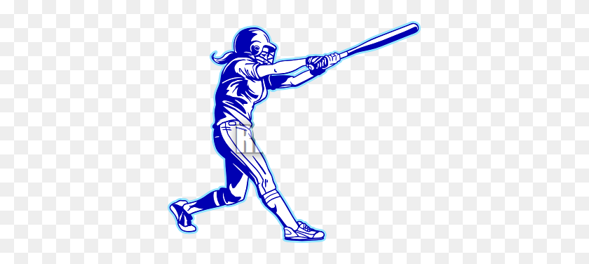 361x316 Softball In Highschool Base And Batter I Was A Slugger - Softball Pitcher Clipart