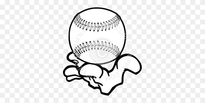 323x361 Softball In The Hand Graphic - Softball Images Clip Art