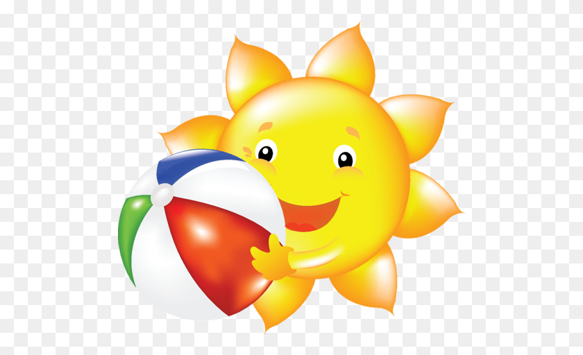 500x452 Sol, Lua, Nuvem E Etc Caras Sonrientes Sun, Smiley - Summer Sunshine Clipart