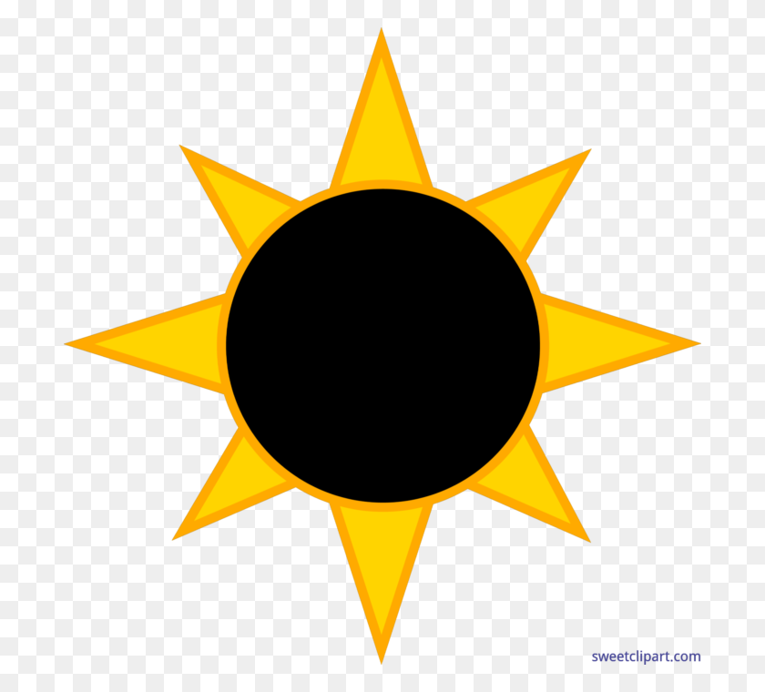 700x700 Солнечное Затмение Солнце Клипарт - Затмение Png