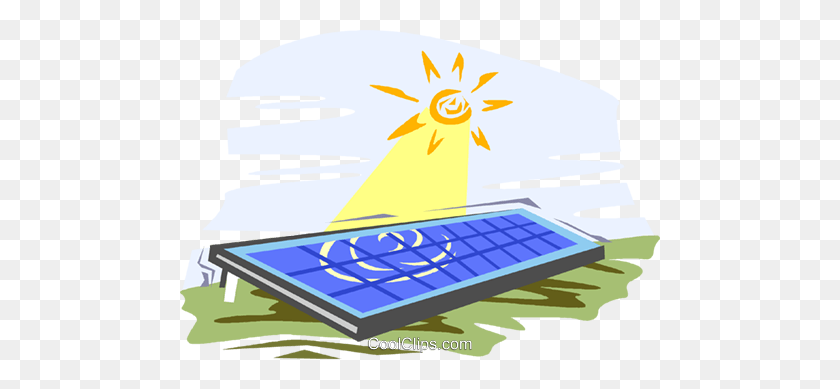 Solar Power Royalty Free Vector Clip Art Illustration - Solar Clipart
