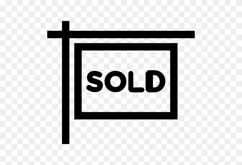 512x512 Sold Sign - Sold PNG