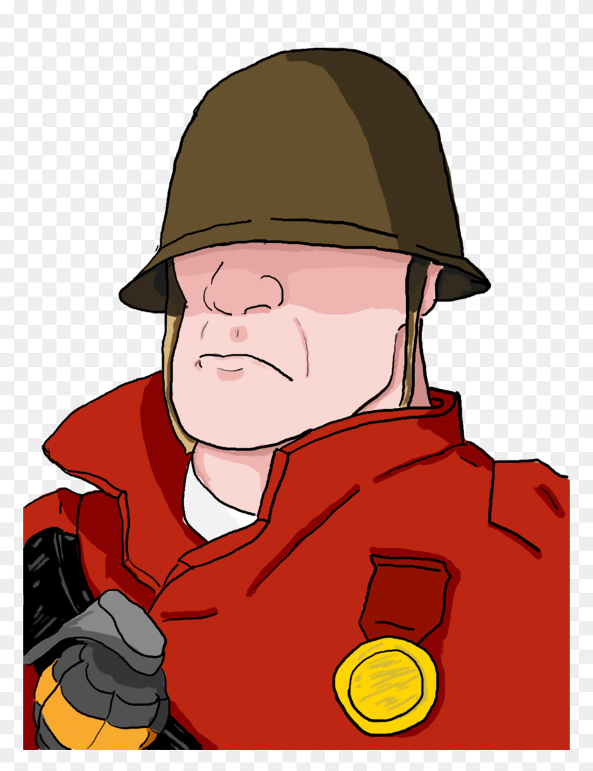 774x1032 Soldier - Tf2 PNG