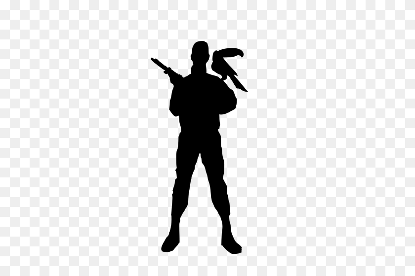 500x500 Soldier Free Clipart - Soldier Silhouette PNG