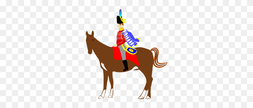 270x300 Soldier On Horse Clip Art - Soldier Clipart Free