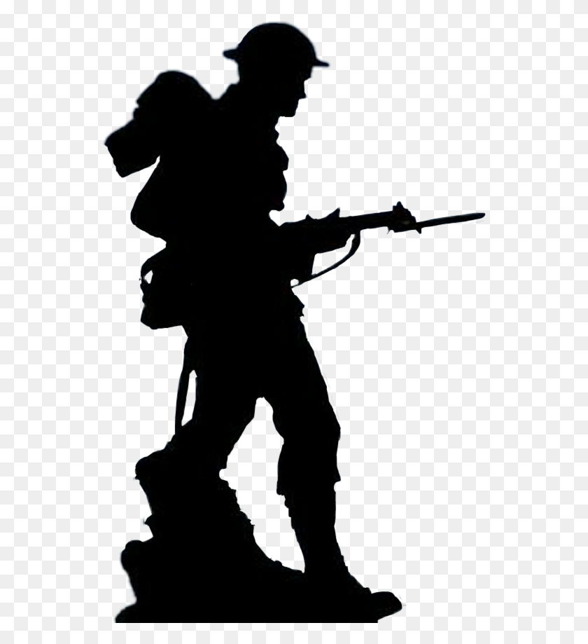 548x859 Soldier Silhouette - Soldier Silhouette PNG
