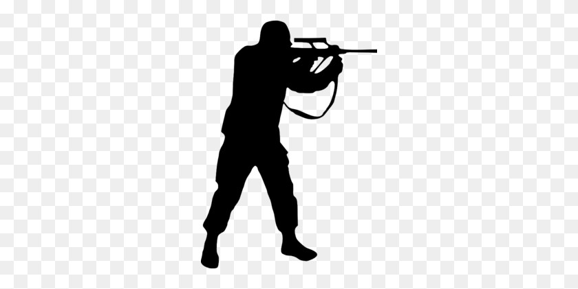 256x361 Soldier Silhouette Clipart - Soldier Silhouette PNG
