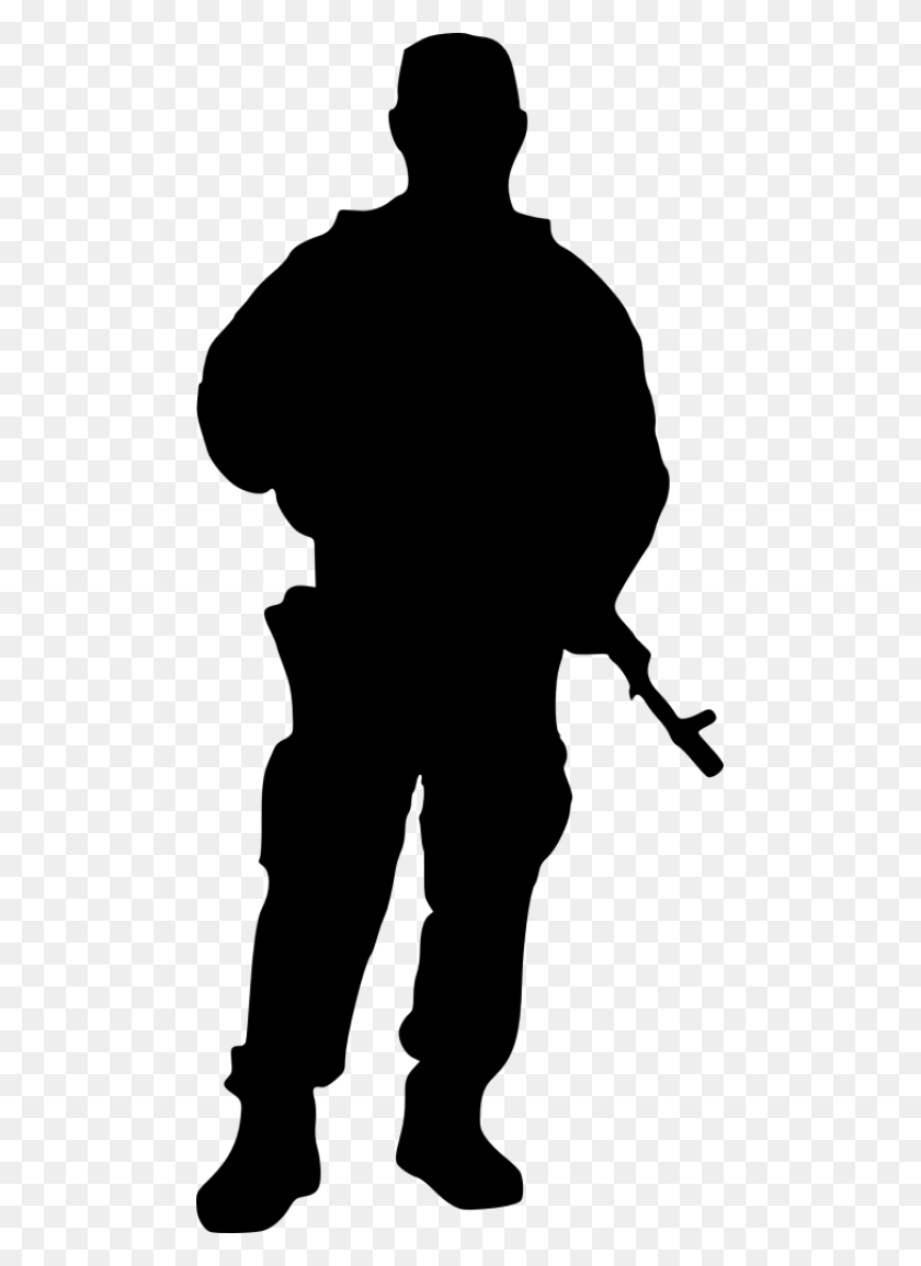 481x1095 Soldier Silhouette Png - Silhouette PNG