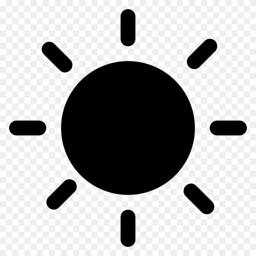 980x980 Значок Сплошного Черного Солнца Png Скачать Бесплатно - Черное Солнце Png