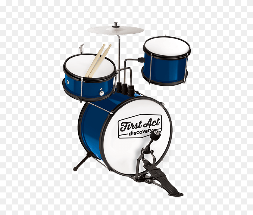 700x655 Solid Blue Drum Set First Act Discovery - Drum Set PNG