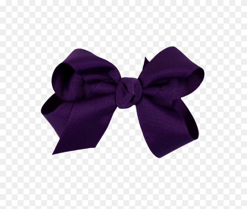 650x650 Solid Royal Purple Single Layer Bow For Cranial Bands And Baby Helmets - Purple Bow PNG