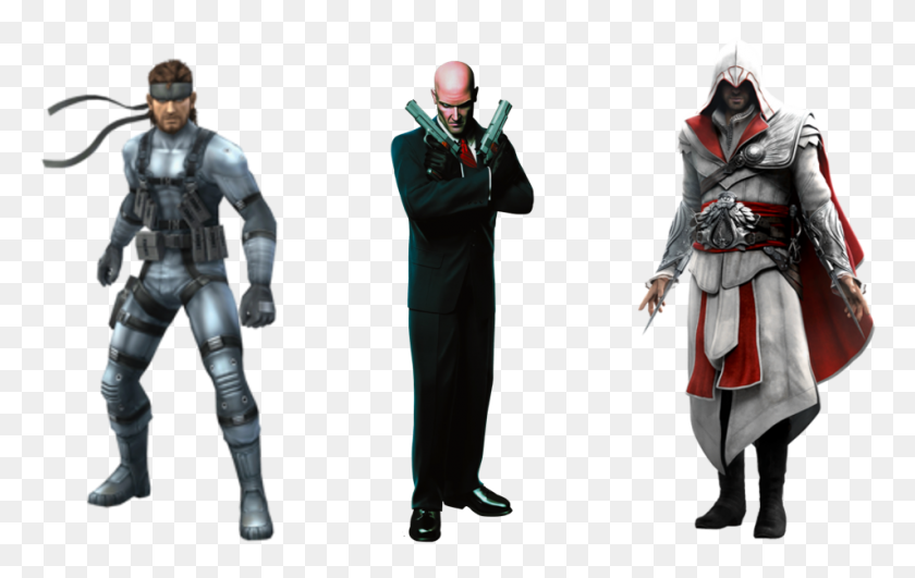 954x577 Solid Snake Vs Agent Vs Ezio - Solid Snake Png