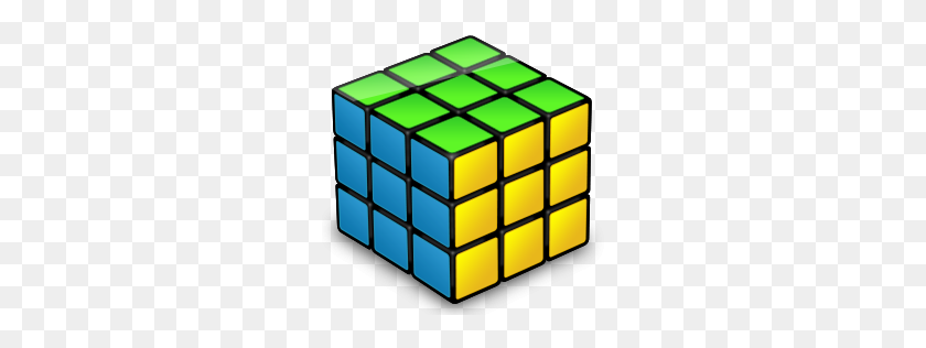 256x256 Solved Rubik's Cube Icon - Rubix Cube PNG