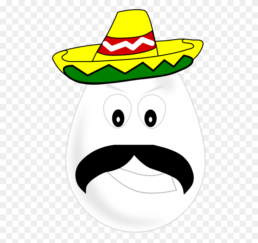 500x733 Sombrero, Hat, Mexican, Man, Male - Mexican Guitar Clipart