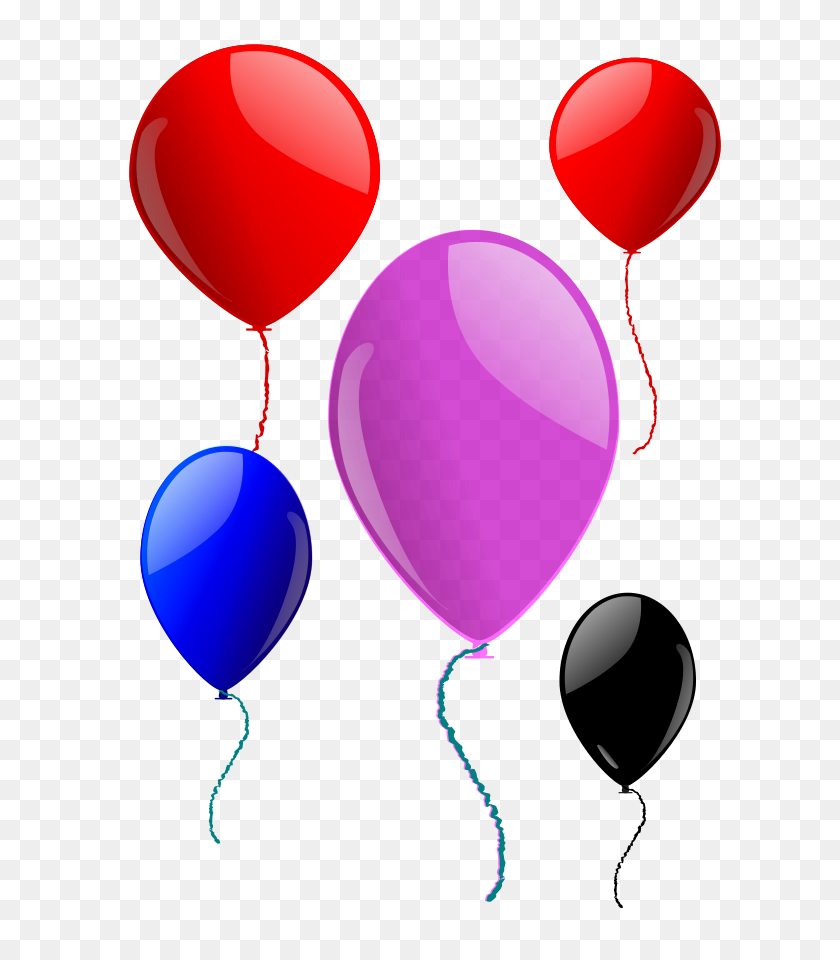 637x900 Some Balloons Png Clip Arts For Web - Confetti Clipart Transparent Background