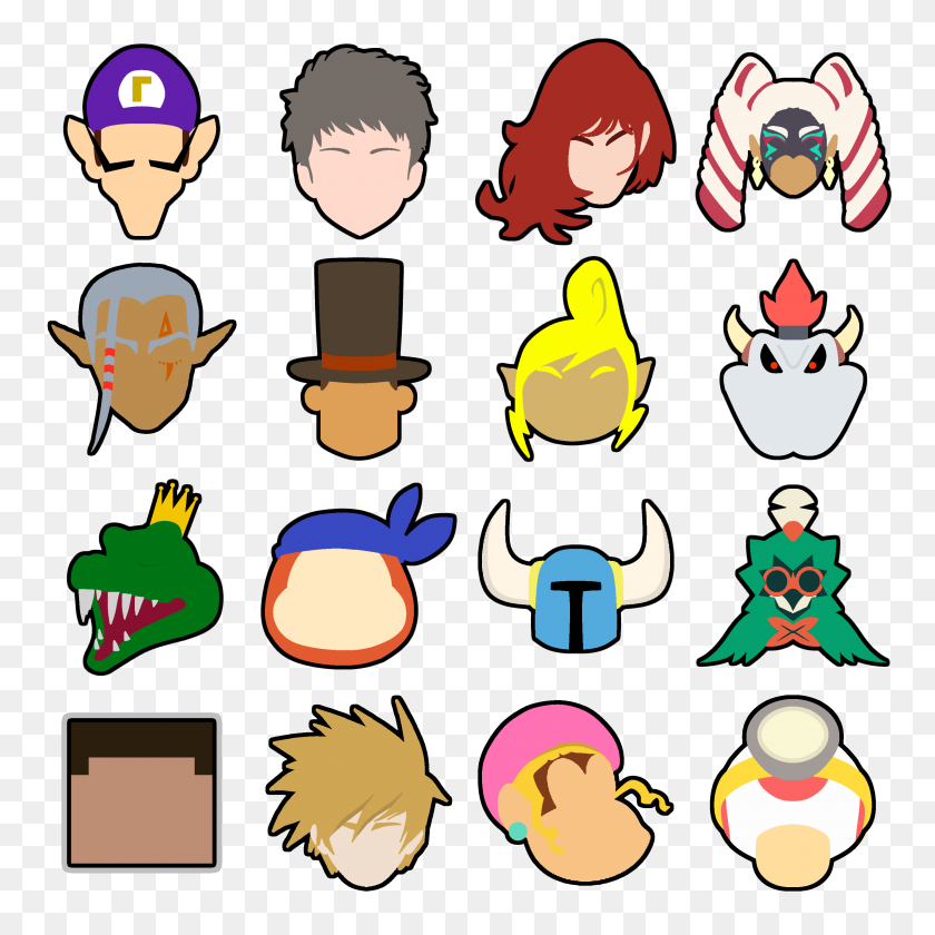 3000x3000 Some Of My Wanted Ssbu Characters As Stock Icons - Simon Belmont PNG