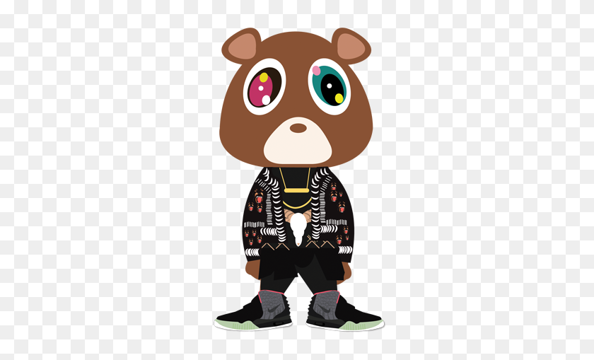 271x449 Somebody Make Yeezus Bear - Kanye West Head PNG