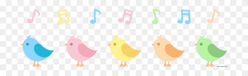 700x200 Song Birds Singing Clip Art - Singing Clipart