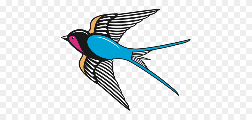 433x340 Songbird Swallow Banner Computer Icons - Swallow Clipart